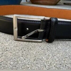 Magnanni Carbon Black Leather Belt size 110CM